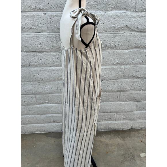 Reformation Elliott Lagenlook 100% linen striped summer dress size small - Picture 3 of 6